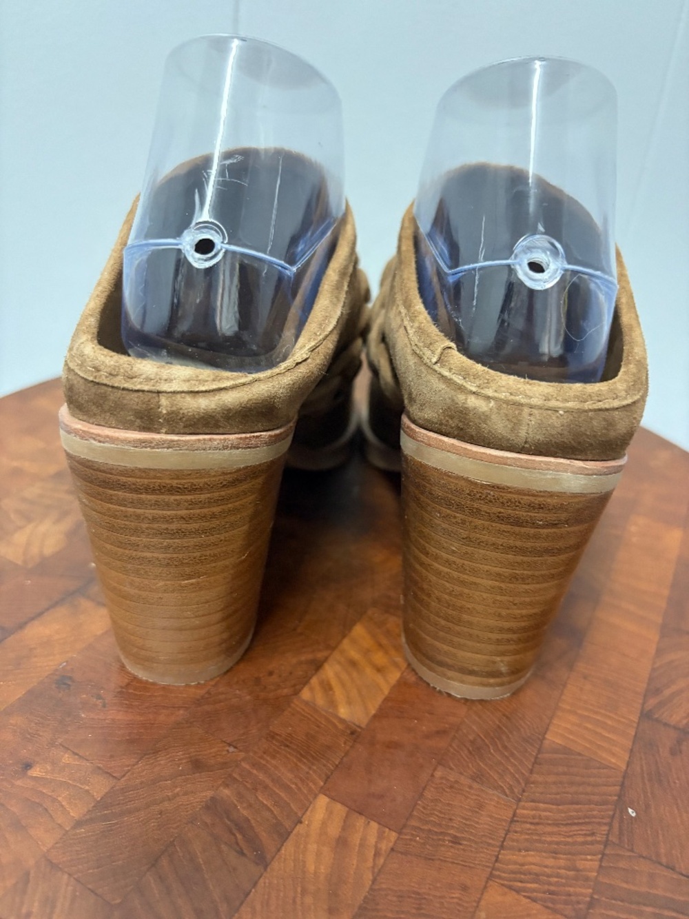 Dolce Vita Tan Suede Braided Mule Clogs - Picture 4 of 9